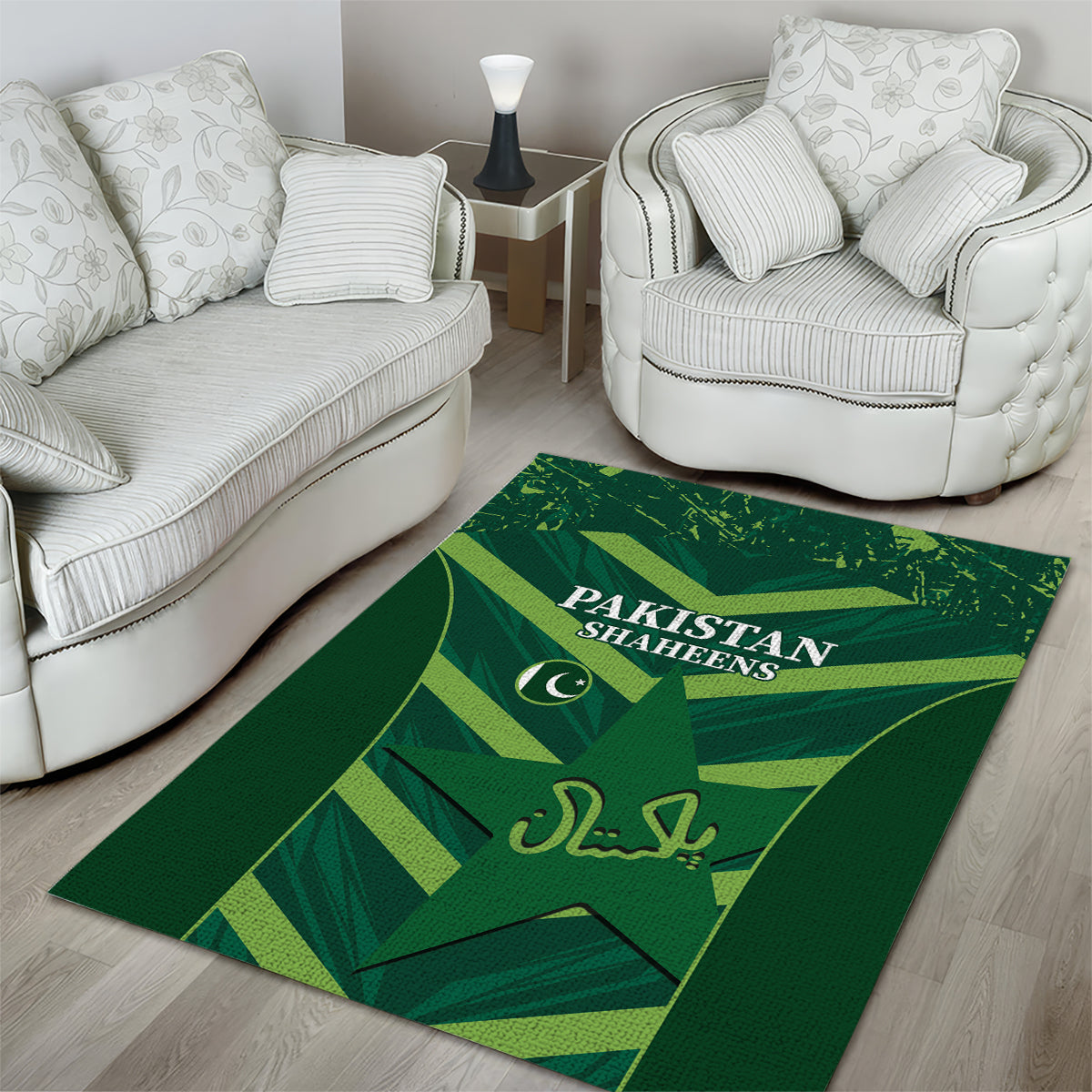 Pakistan Cricket Area Rug 2024 World Cup Go Shaheens - Vibe Hoodie Shop