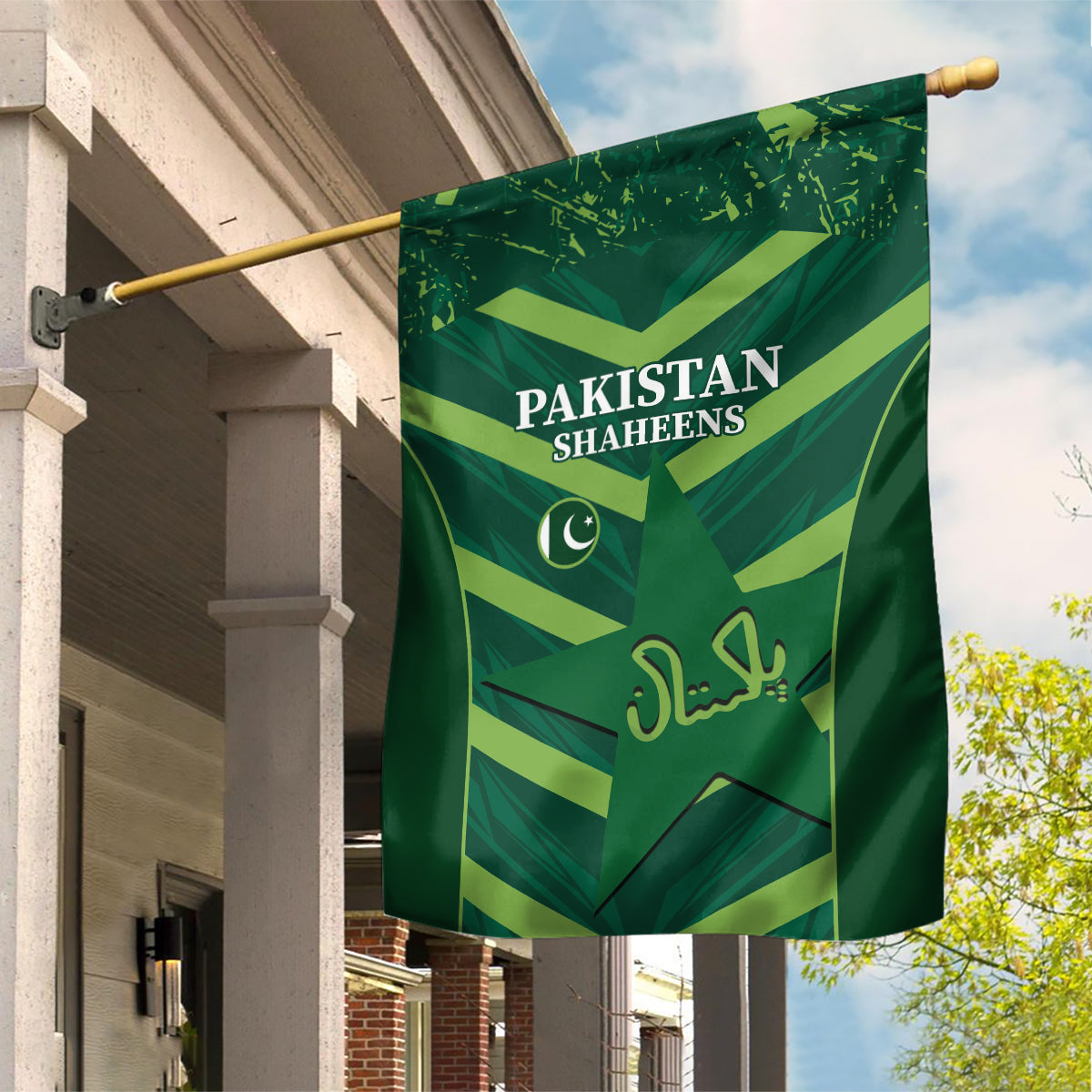 Pakistan Cricket Garden Flag 2024 World Cup Go Shaheens - Vibe Hoodie Shop