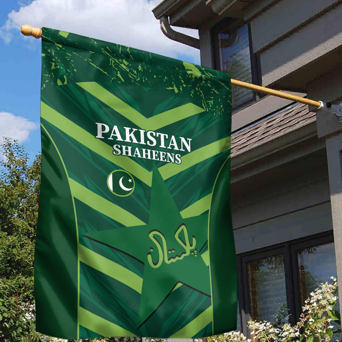 Pakistan Cricket Garden Flag 2024 World Cup Go Shaheens - Vibe Hoodie Shop