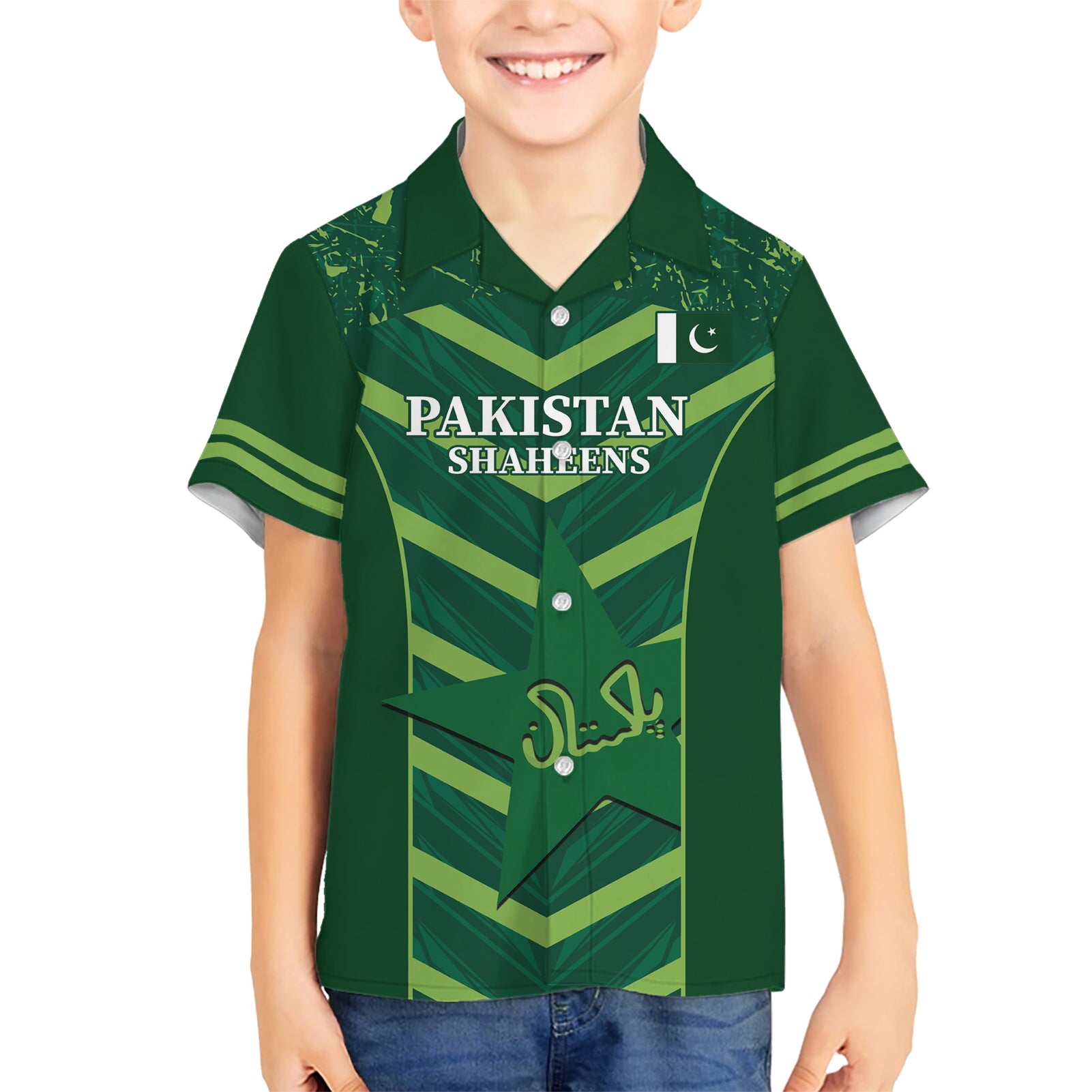 Custom Pakistan Cricket Hawaiian Shirt 2024 World Cup Go Shaheens - Vibe Hoodie Shop