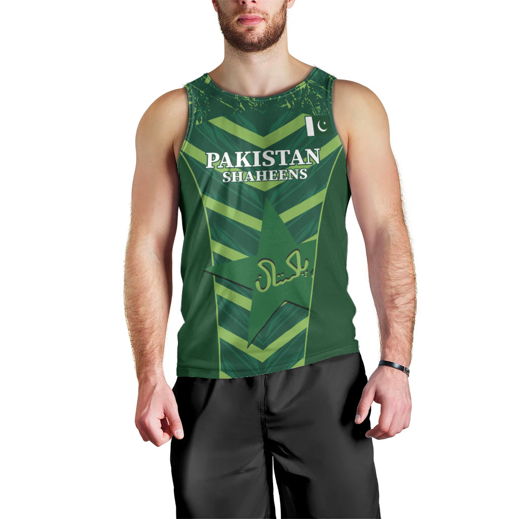 Custom Pakistan Cricket Men Tank Top 2024 World Cup Go Shaheens - Vibe Hoodie Shop