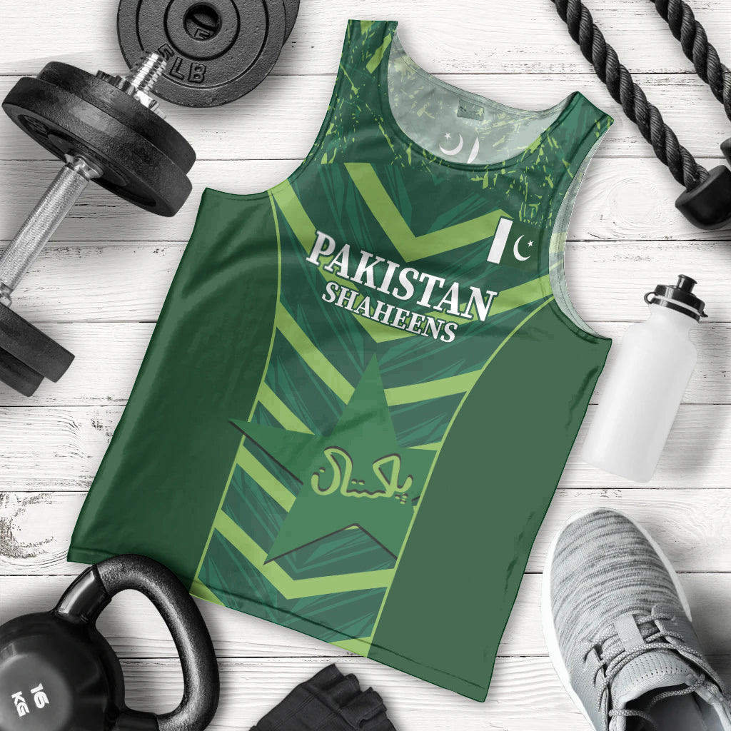 Custom Pakistan Cricket Men Tank Top 2024 World Cup Go Shaheens - Vibe Hoodie Shop