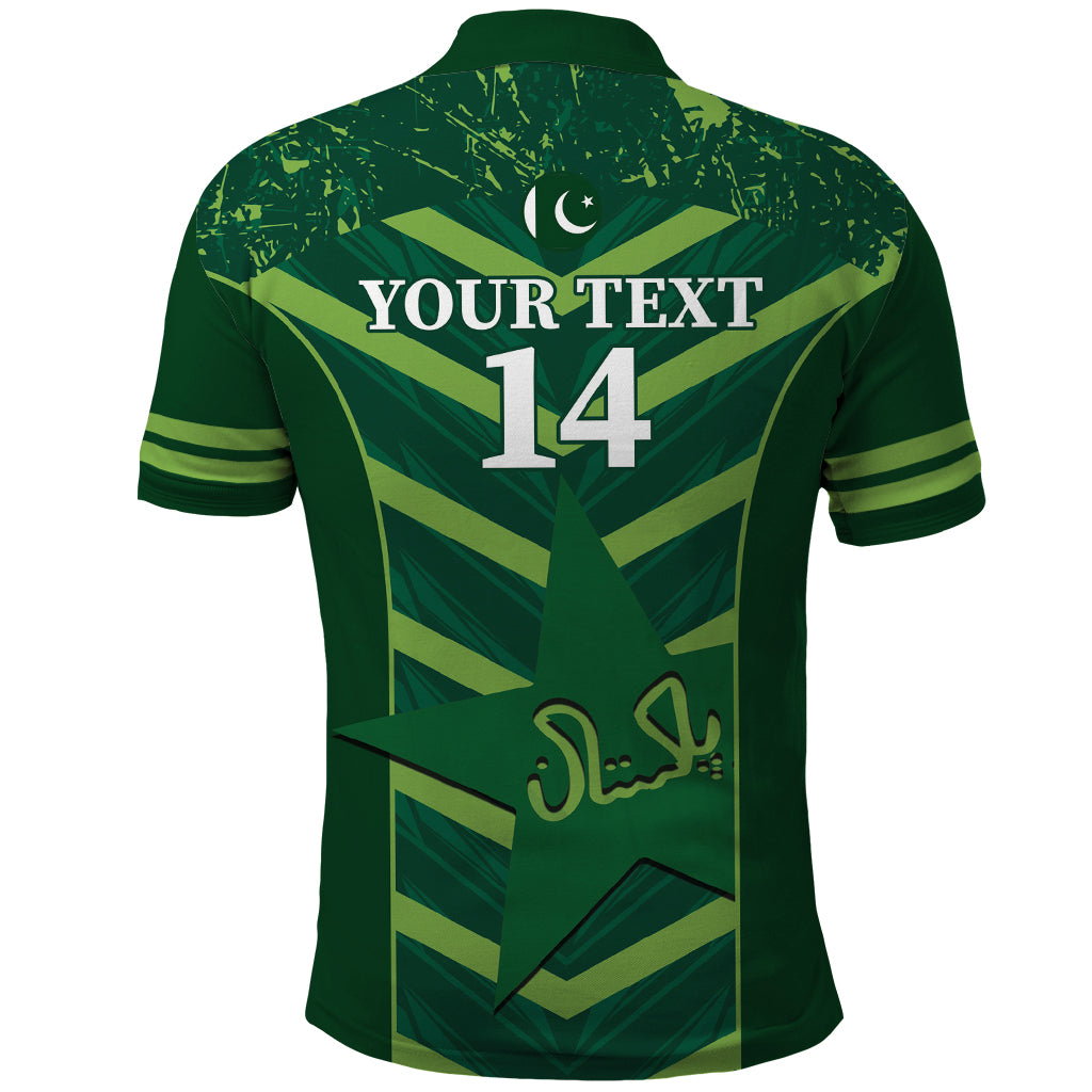 Custom Pakistan Cricket Polo Shirt 2024 World Cup Go Shaheens - Vibe Hoodie Shop