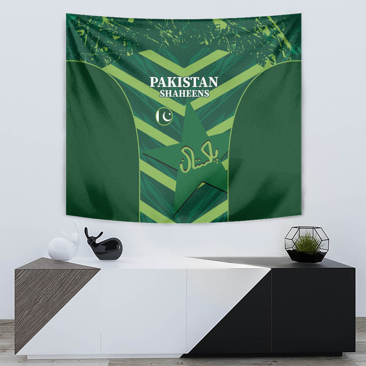 Pakistan Cricket Tapestry 2024 World Cup Go Shaheens - Vibe Hoodie Shop