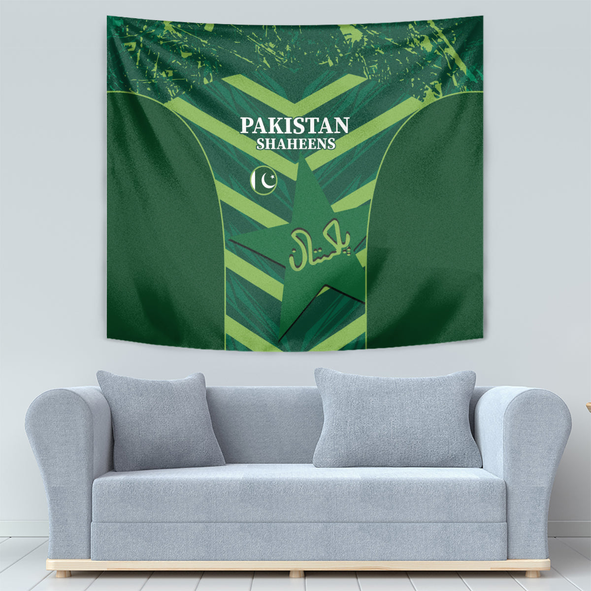 Pakistan Cricket Tapestry 2024 World Cup Go Shaheens - Vibe Hoodie Shop