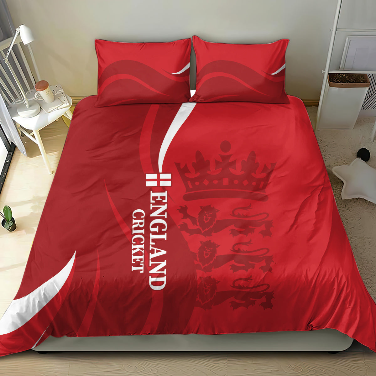 England Cricket Bedding Set 2024 World Cup Go Champions - Vibe Hoodie Shop