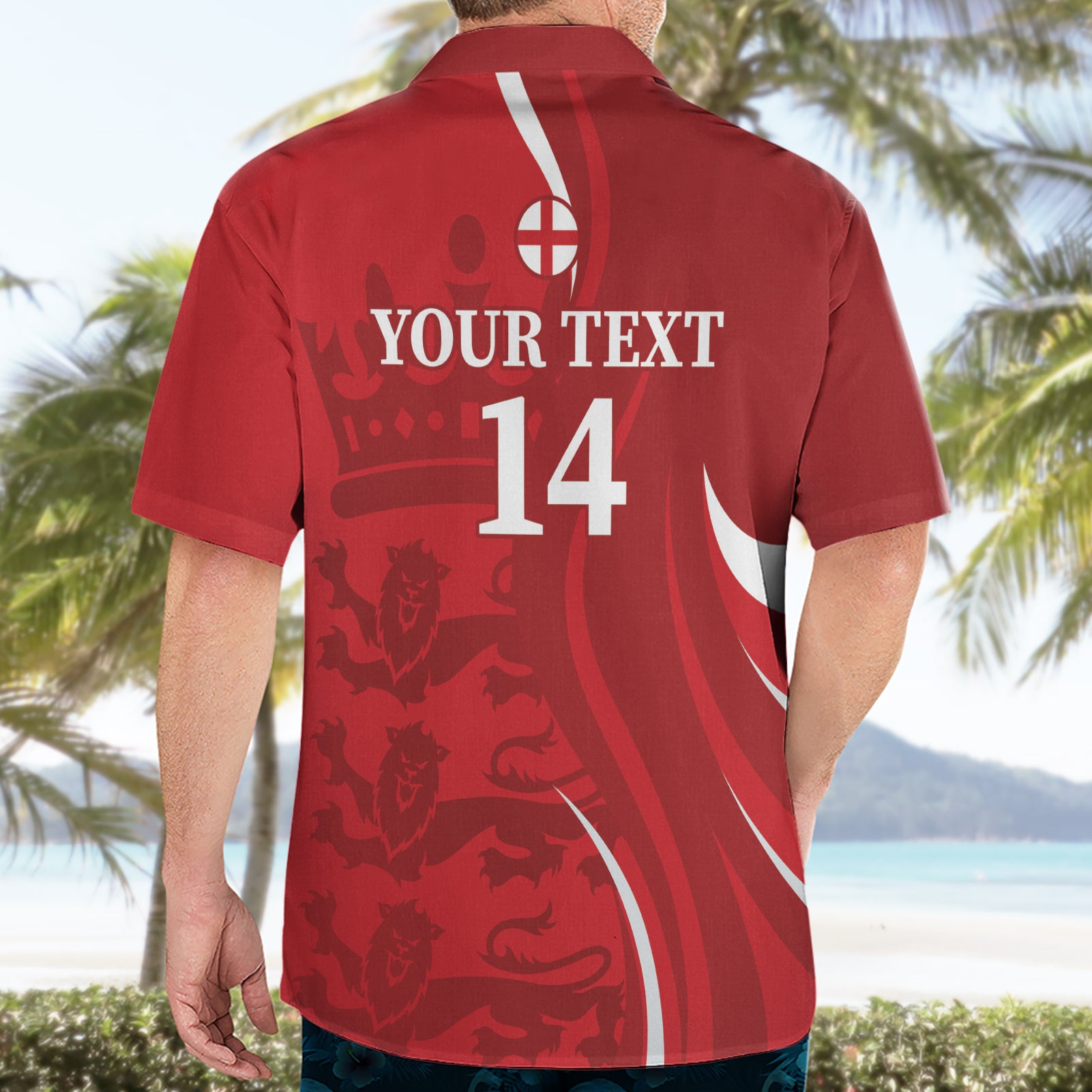 Custom England Cricket Hawaiian Shirt 2024 World Cup Go Champions - Vibe Hoodie Shop