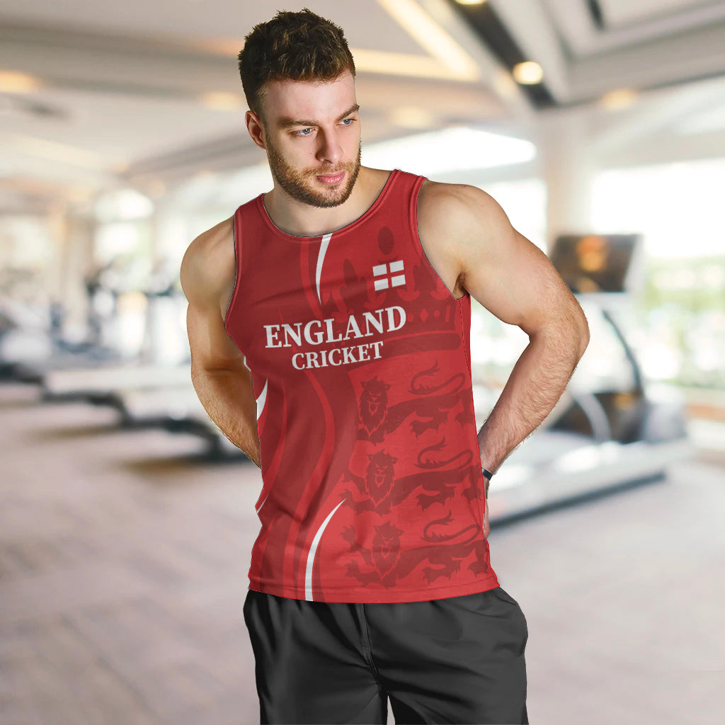 Custom England Cricket Men Tank Top 2024 World Cup Go Champions - Vibe Hoodie Shop