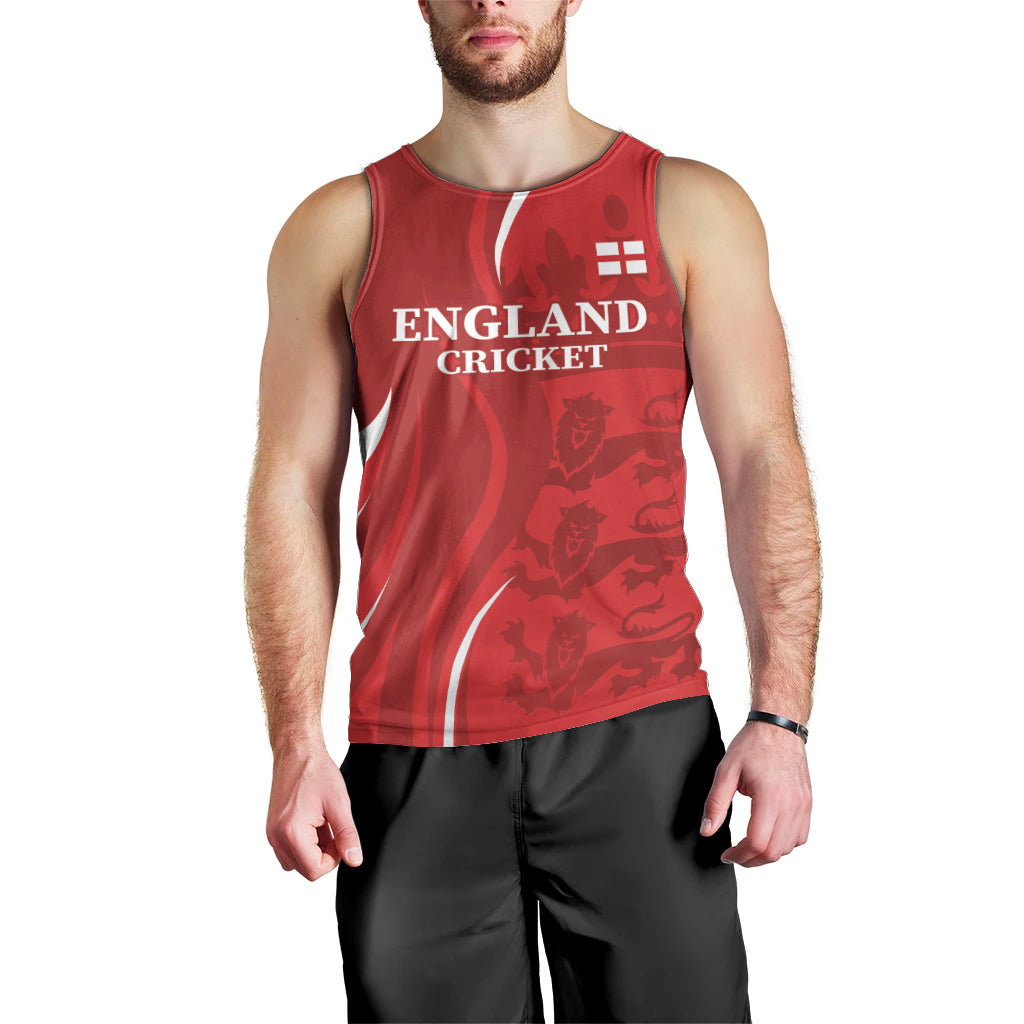Custom England Cricket Men Tank Top 2024 World Cup Go Champions - Vibe Hoodie Shop