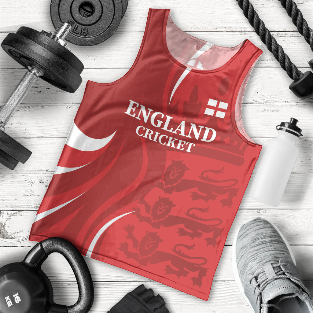 Custom England Cricket Men Tank Top 2024 World Cup Go Champions - Vibe Hoodie Shop