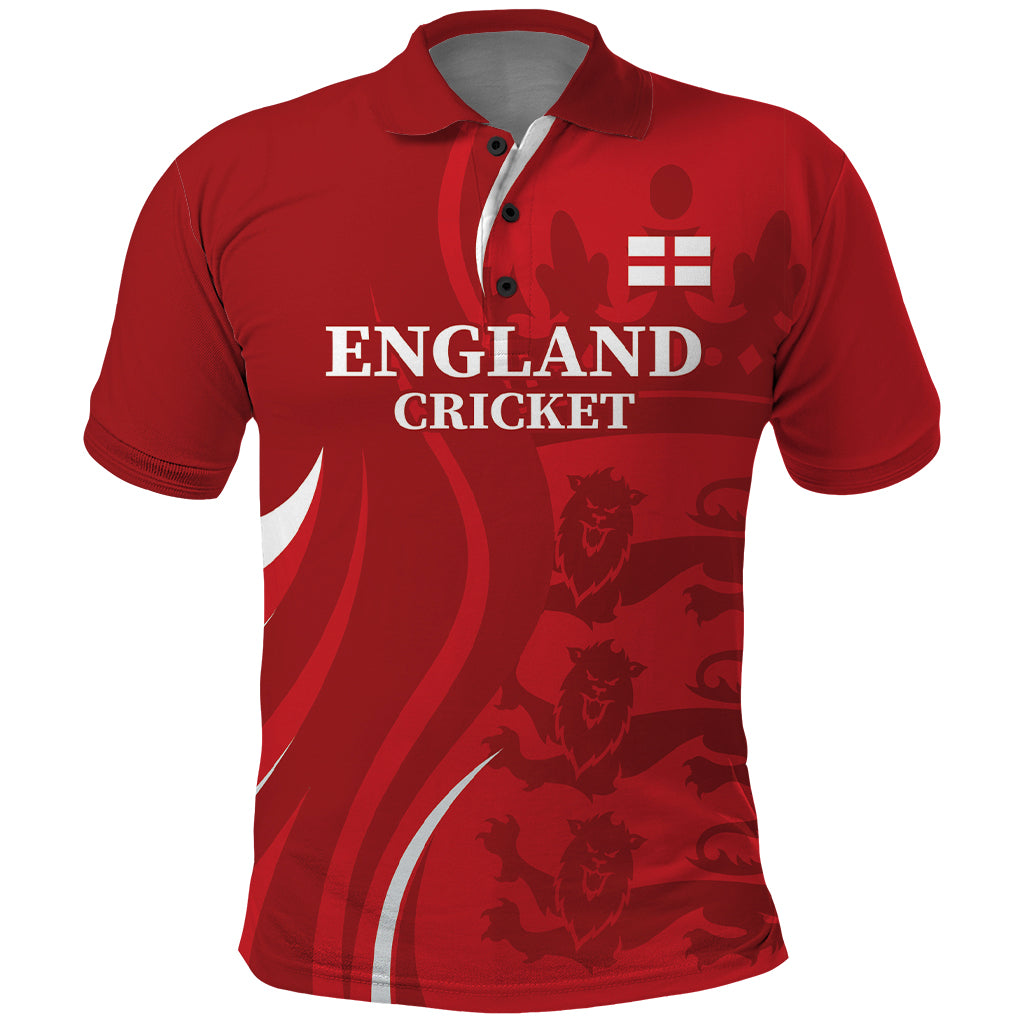 Custom England Cricket Polo Shirt 2024 World Cup Go Champions - Vibe Hoodie Shop