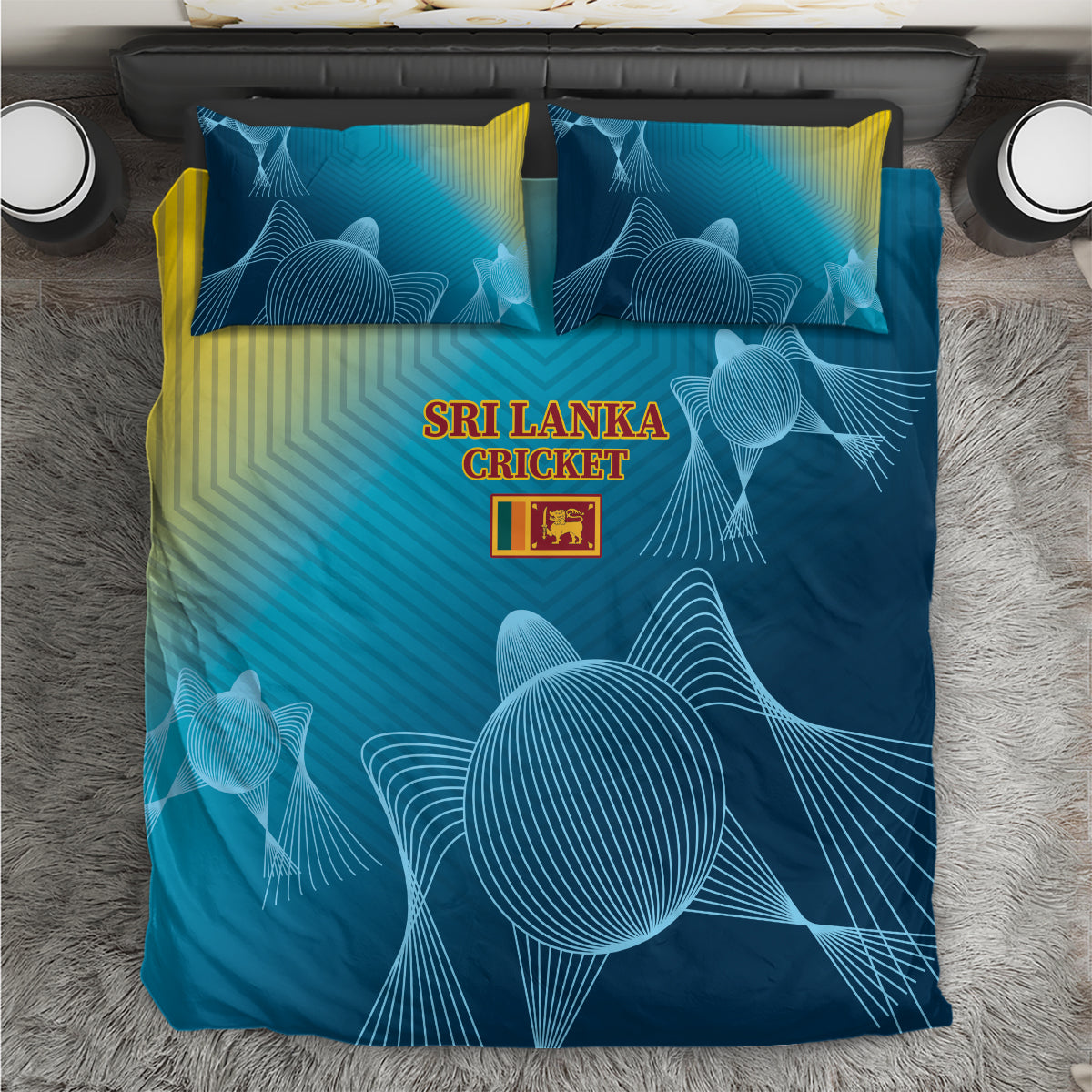 Sri Lanka Cricket Bedding Set 2024 World Cup Go The Lions - Vibe Hoodie Shop