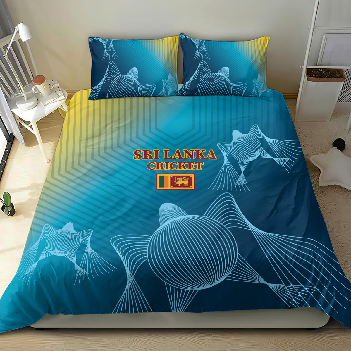 Sri Lanka Cricket Bedding Set 2024 World Cup Go The Lions - Vibe Hoodie Shop