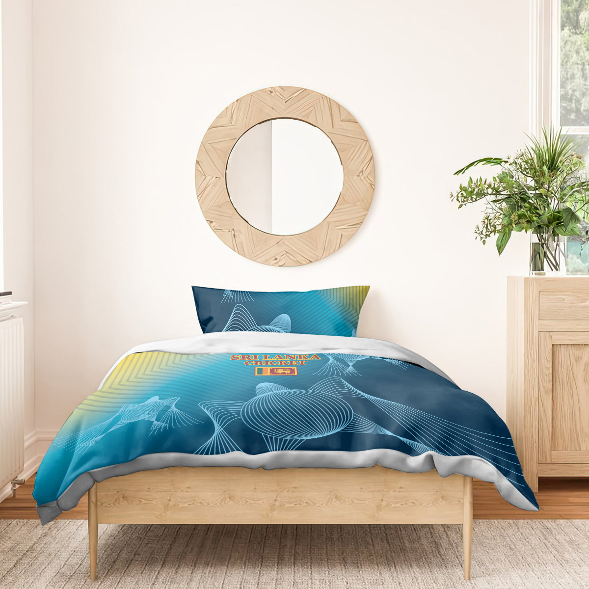 Sri Lanka Cricket Bedding Set 2024 World Cup Go The Lions - Vibe Hoodie Shop