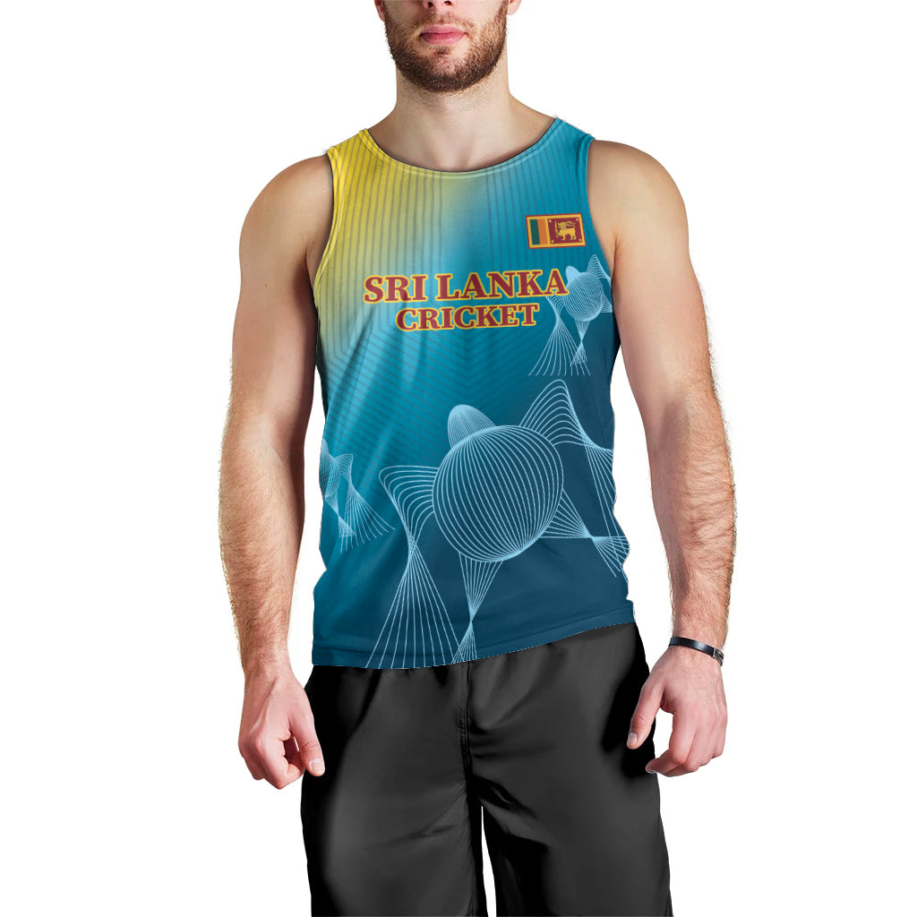 Custom Sri Lanka Cricket Men Tank Top 2024 World Cup Go The Lions - Vibe Hoodie Shop