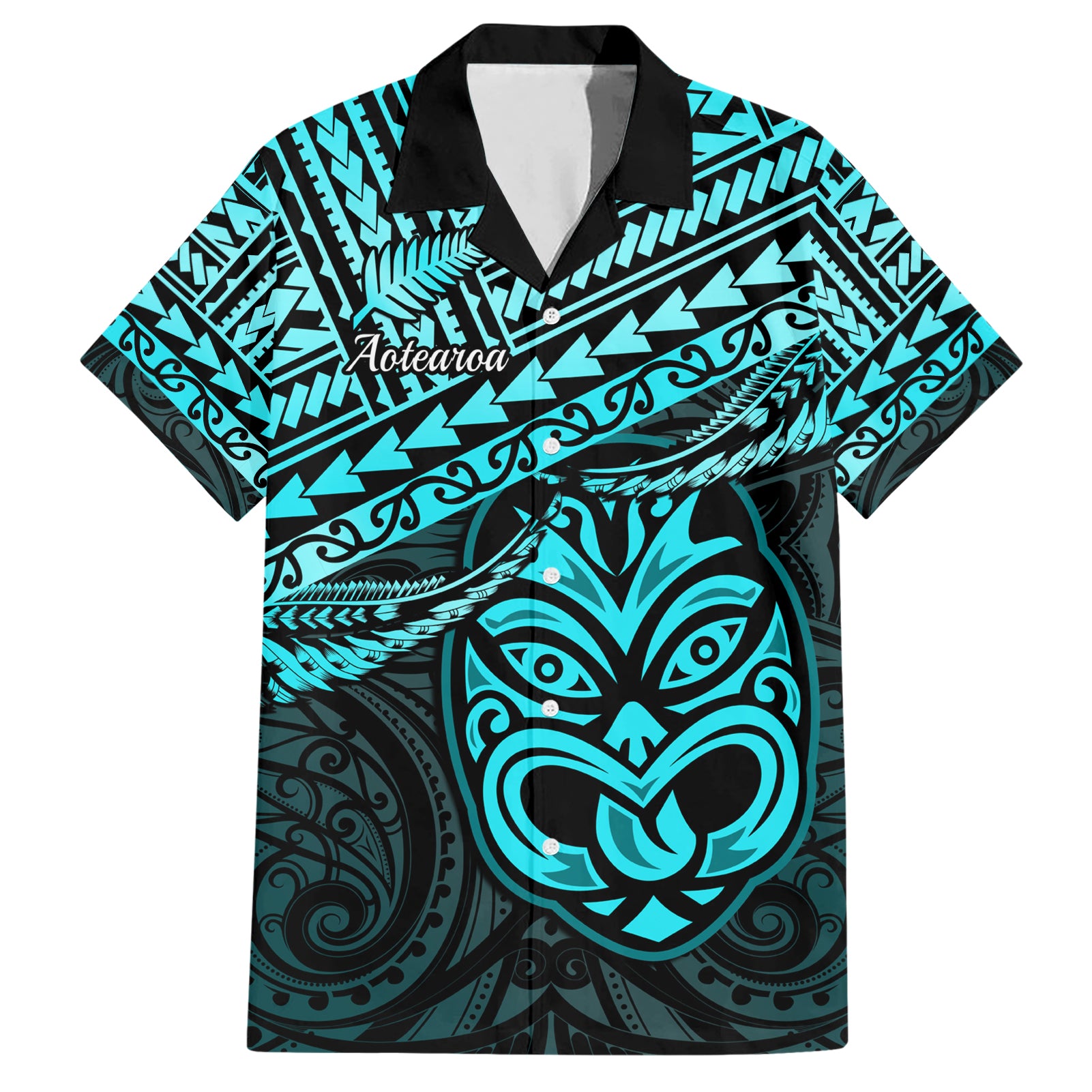 Matariki New Zealand Hawaiian Shirt Maori New Year Tiki Turquoise Version - Vibe Hoodie Shop