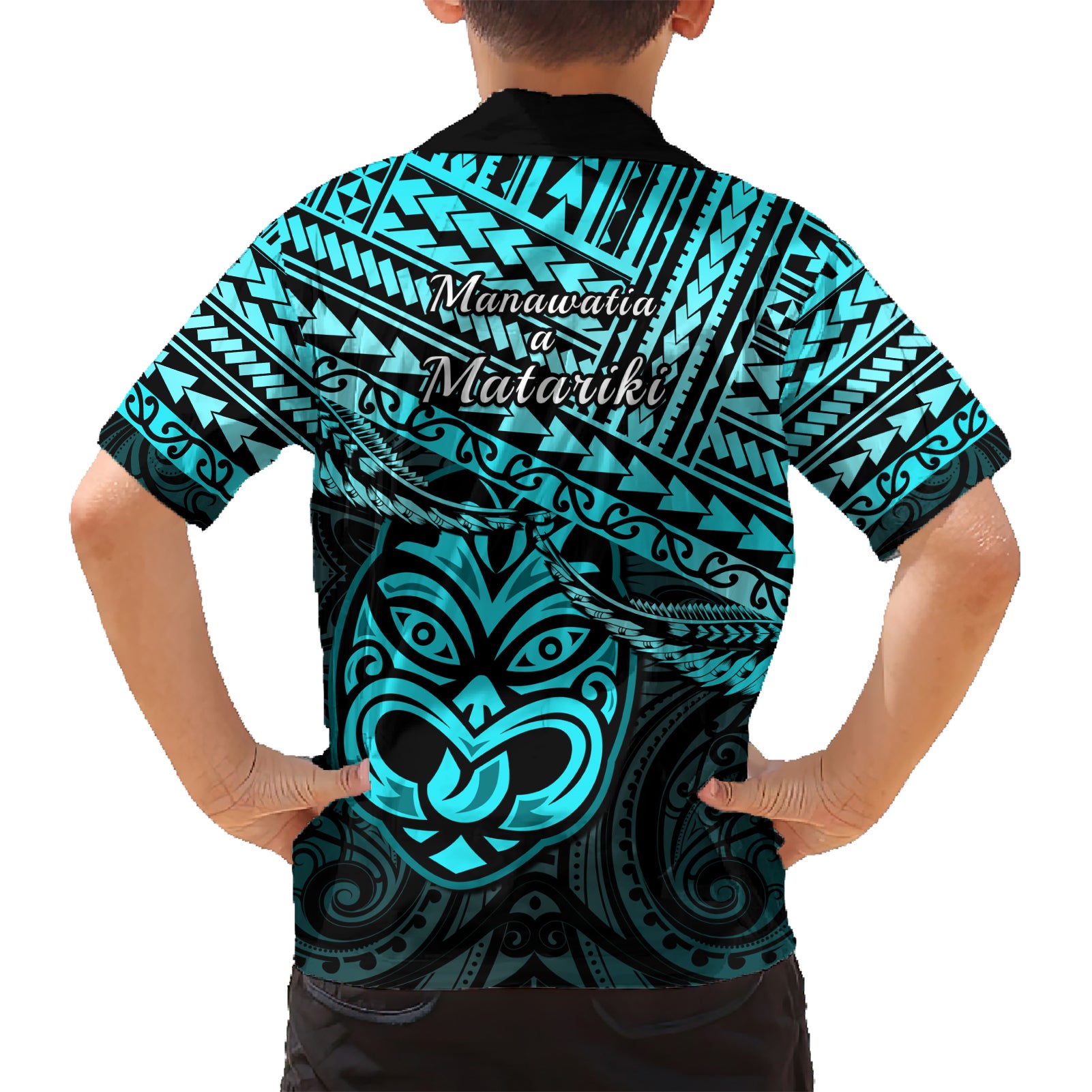 Matariki New Zealand Hawaiian Shirt Maori New Year Tiki Turquoise Version - Vibe Hoodie Shop