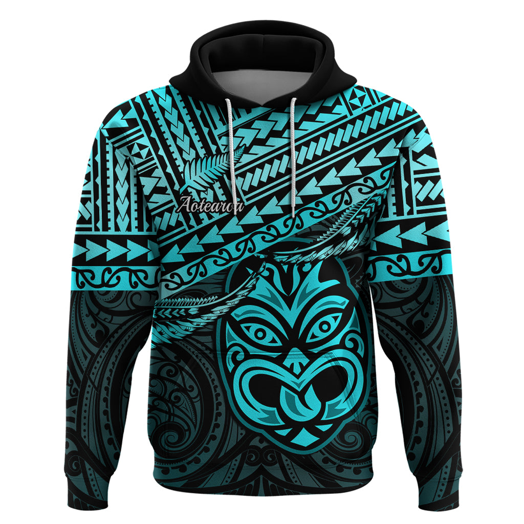 Matariki New Zealand Hoodie Maori New Year Tiki Turquoise Version - Vibe Hoodie Shop