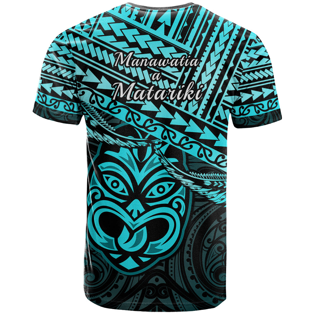 Matariki New Zealand T Shirt Maori New Year Tiki Turquoise Version - Vibe Hoodie Shop