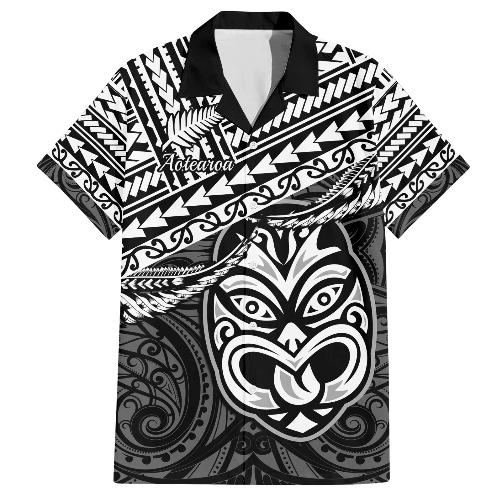 Matariki New Zealand Hawaiian Shirt Maori New Year Tiki Black Version - Vibe Hoodie Shop