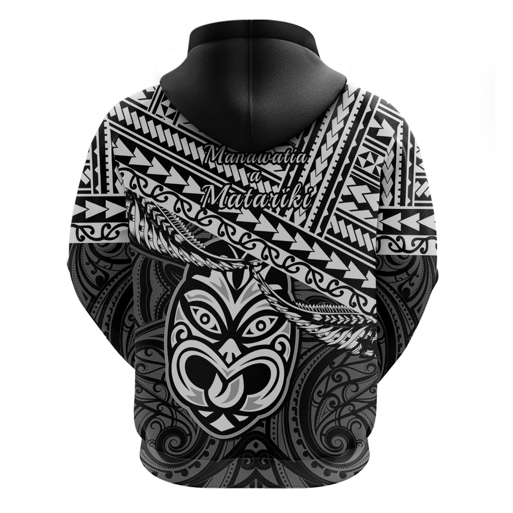 Matariki New Zealand Hoodie Maori New Year Tiki Black Version - Vibe Hoodie Shop