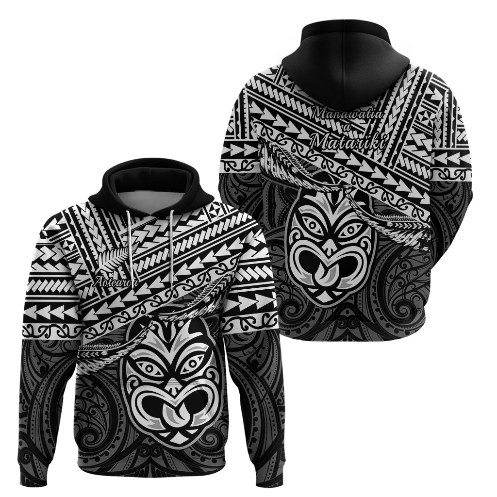 Matariki New Zealand Hoodie Maori New Year Tiki Black Version - Vibe Hoodie Shop