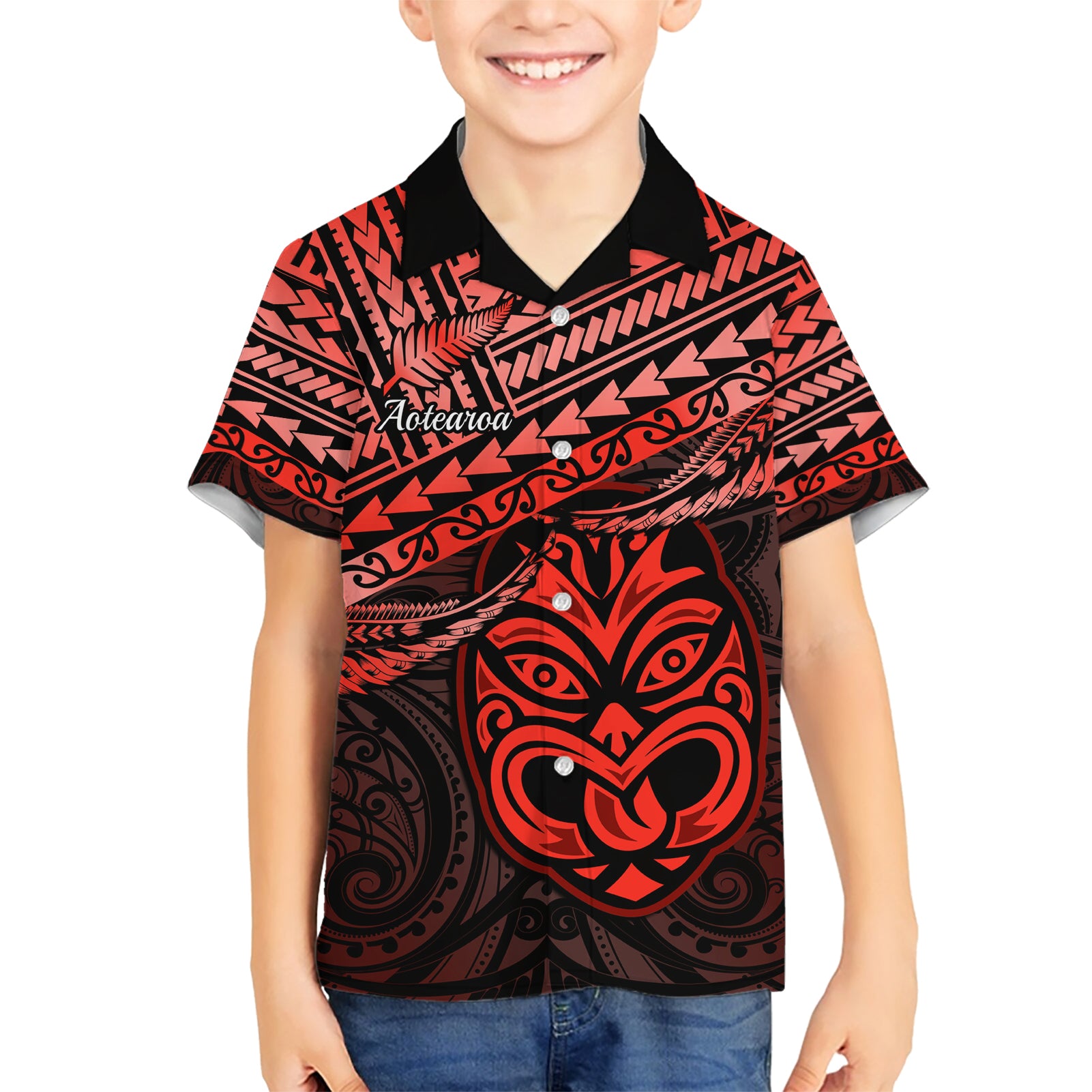 Matariki New Zealand Hawaiian Shirt Maori New Year Tiki Red Version - Vibe Hoodie Shop