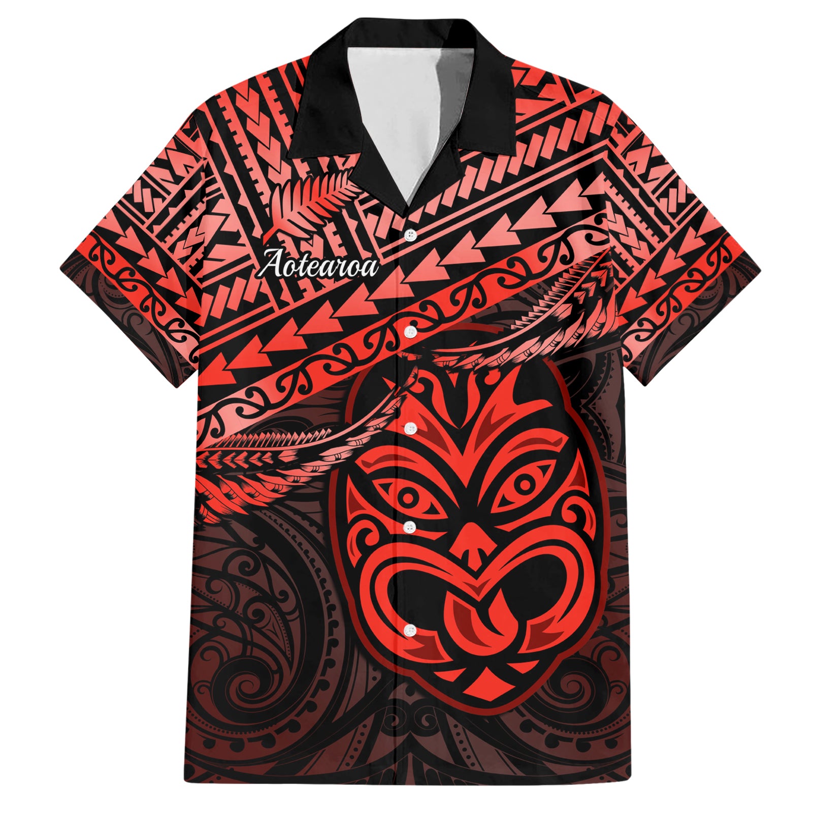 Personalised Matariki New Zealand Hawaiian Shirt Maori New Year Tiki Red Version - Vibe Hoodie Shop