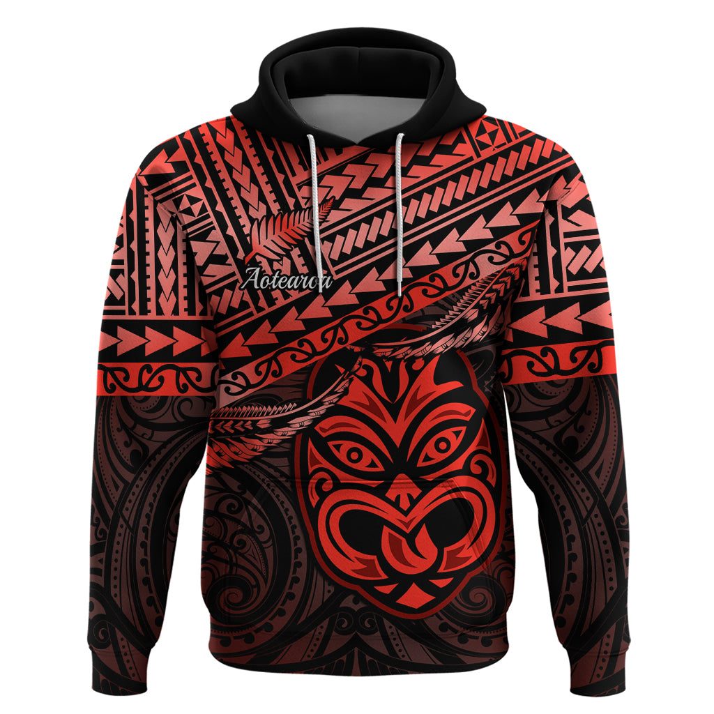 Personalised Matariki New Zealand Hoodie Maori New Year Tiki Red Version - Vibe Hoodie Shop