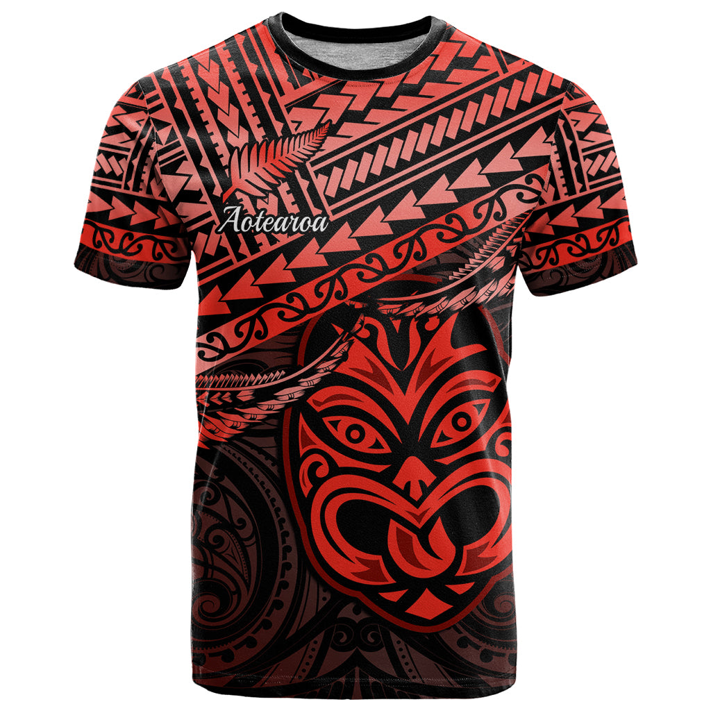 Personalised Matariki New Zealand T Shirt Maori New Year Tiki Red Version - Vibe Hoodie Shop