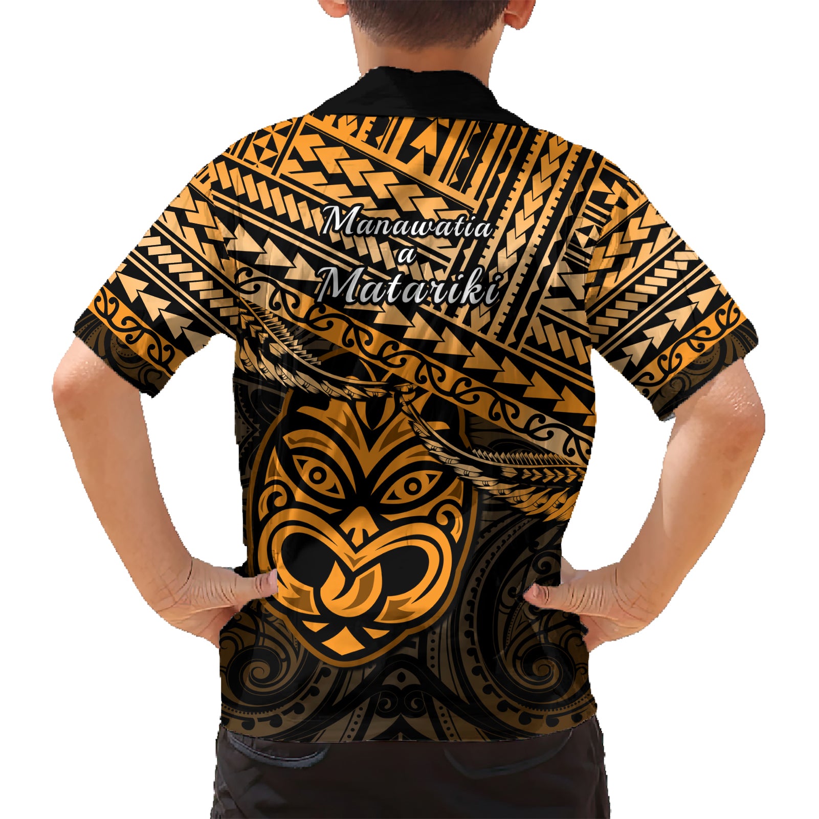 Matariki New Zealand Hawaiian Shirt Maori New Year Tiki Gold Version - Vibe Hoodie Shop