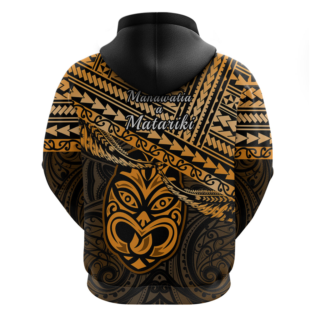 Matariki New Zealand Hoodie Maori New Year Tiki Gold Version - Vibe Hoodie Shop