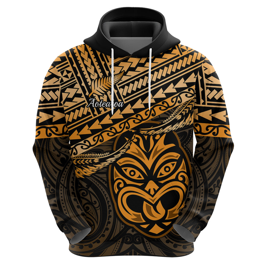 Personalised Matariki New Zealand Hoodie Maori New Year Tiki Gold Version - Vibe Hoodie Shop