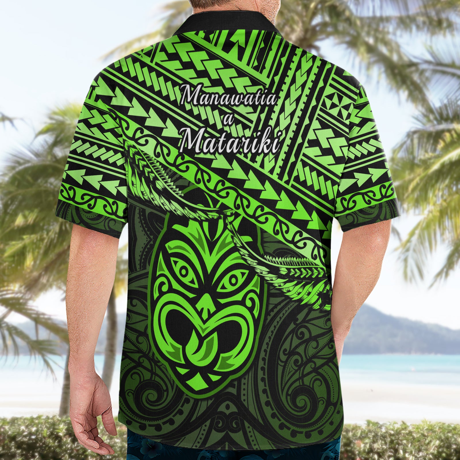 Matariki New Zealand Hawaiian Shirt Maori New Year Tiki Green Version - Vibe Hoodie Shop