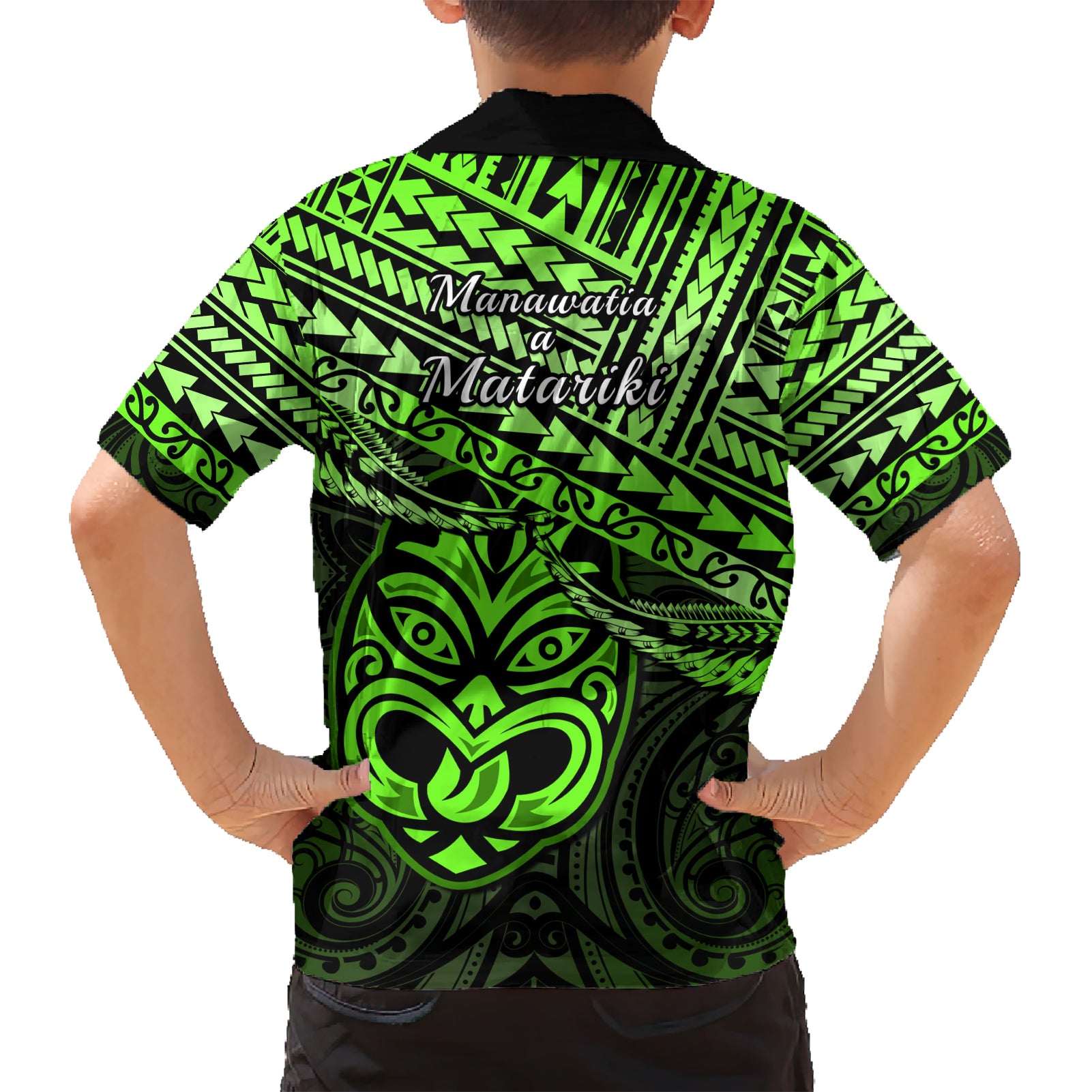 Matariki New Zealand Hawaiian Shirt Maori New Year Tiki Green Version - Vibe Hoodie Shop