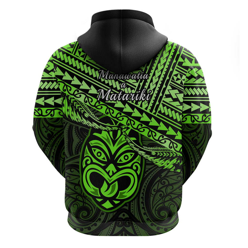 Matariki New Zealand Hoodie Maori New Year Tiki Green Version - Vibe Hoodie Shop