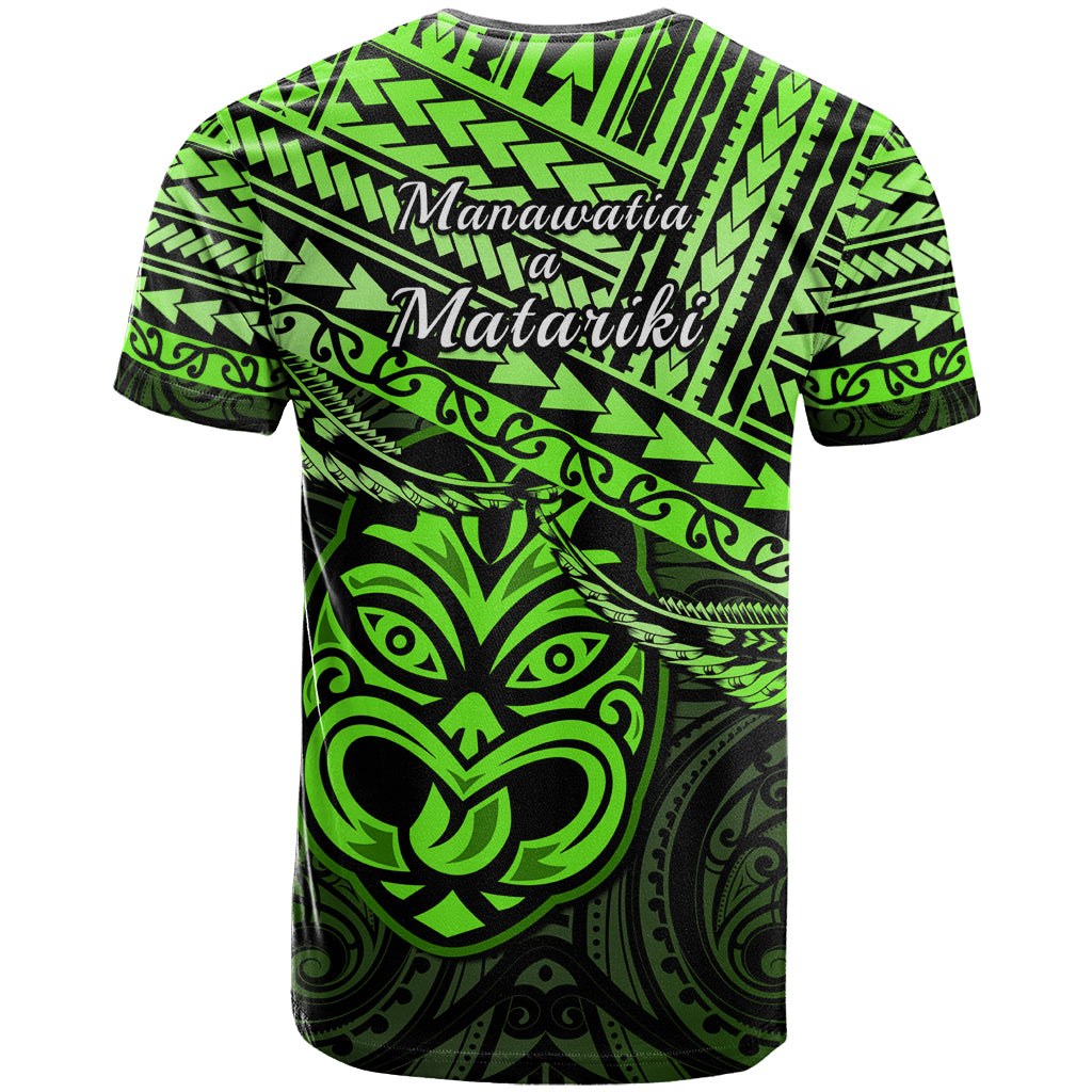 Matariki New Zealand T Shirt Maori New Year Tiki Green Version - Vibe Hoodie Shop