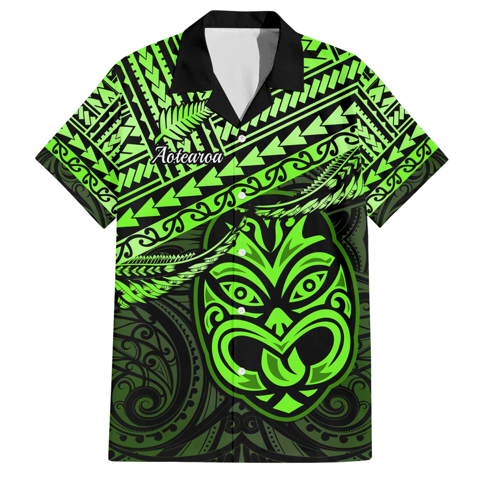 Personalised Matariki New Zealand Hawaiian Shirt Maori New Year Tiki Green Version - Vibe Hoodie Shop