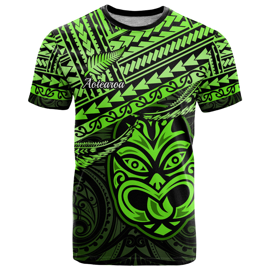 Personalised Matariki New Zealand T Shirt Maori New Year Tiki Green Version - Vibe Hoodie Shop