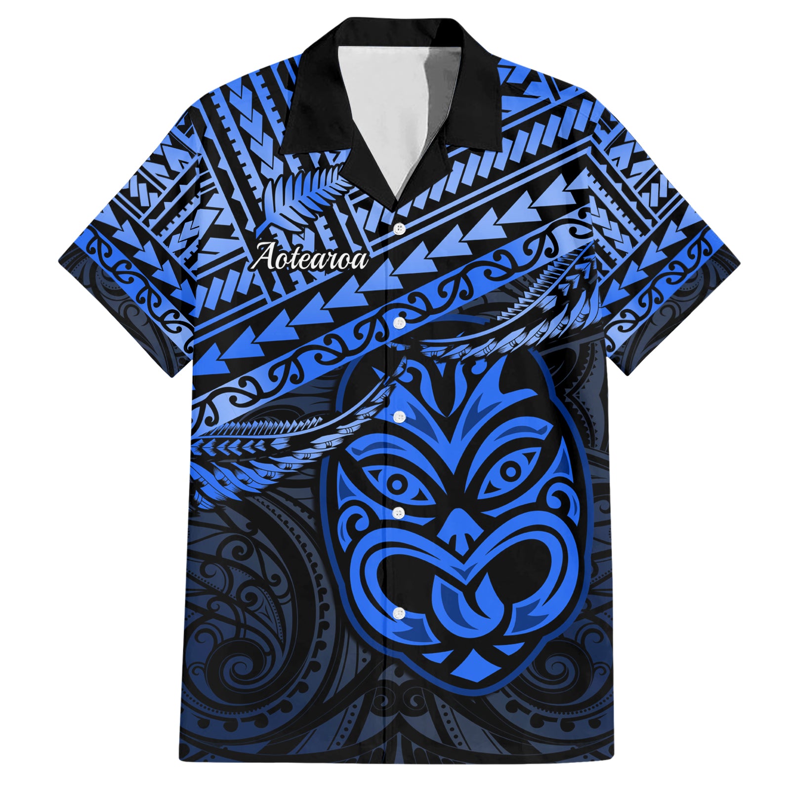 Matariki New Zealand Hawaiian Shirt Maori New Year Tiki Blue Version - Vibe Hoodie Shop