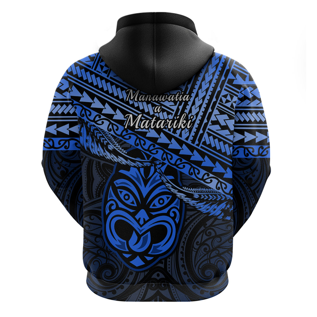 Matariki New Zealand Hoodie Maori New Year Tiki Blue Version - Vibe Hoodie Shop