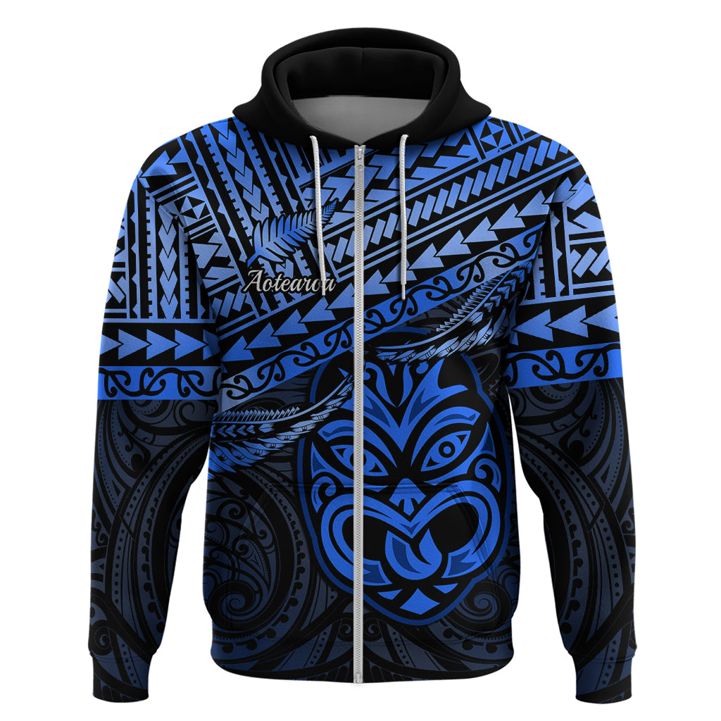 Matariki New Zealand Hoodie Maori New Year Tiki Blue Version - Vibe Hoodie Shop