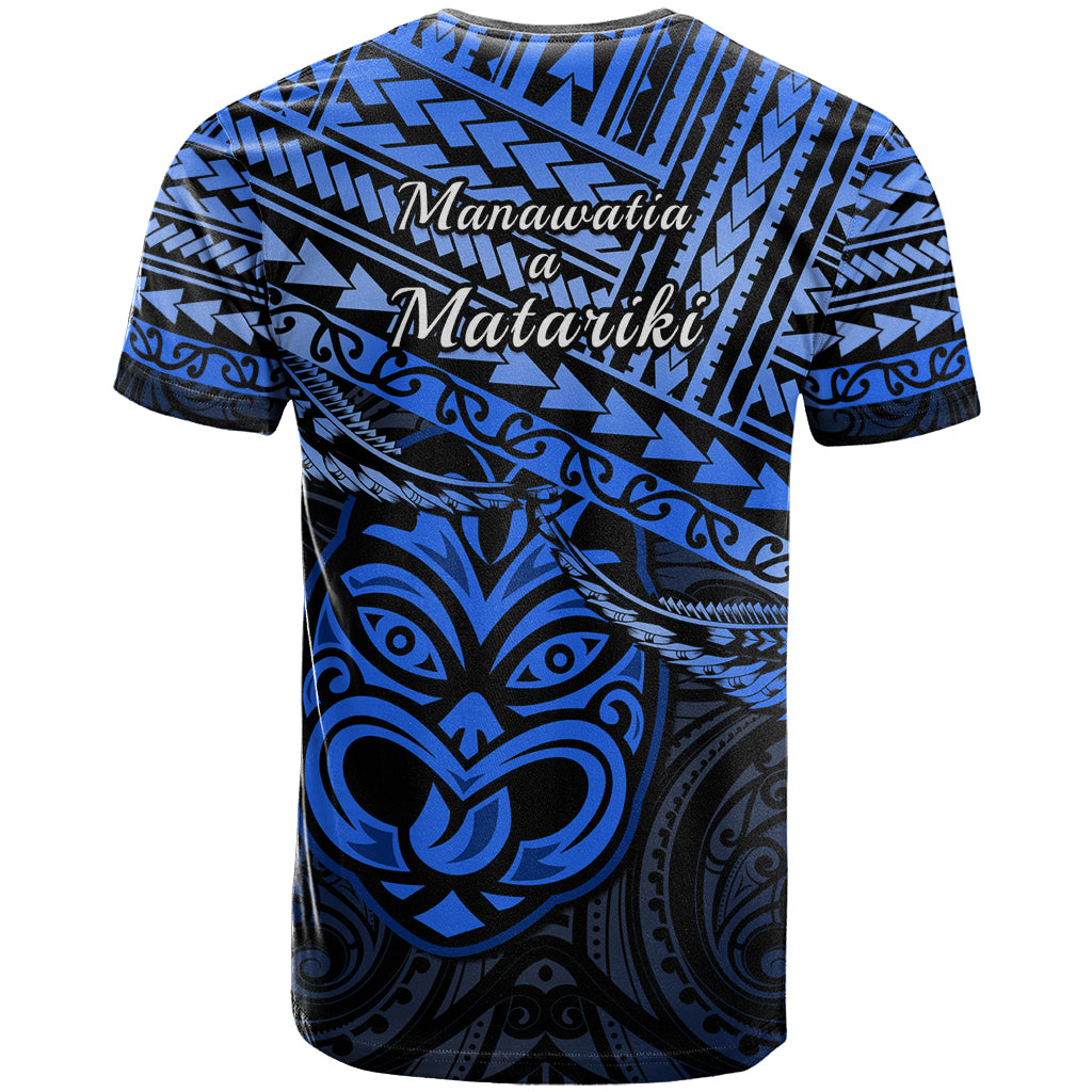 Matariki New Zealand T Shirt Maori New Year Tiki Blue Version - Vibe Hoodie Shop