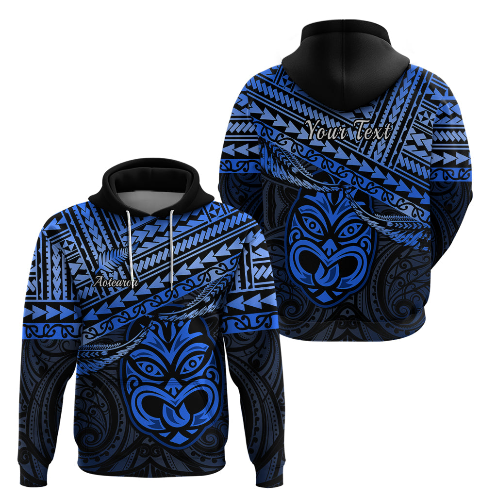Personalised Matariki New Zealand Hoodie Maori New Year Tiki Blue Version - Vibe Hoodie Shop