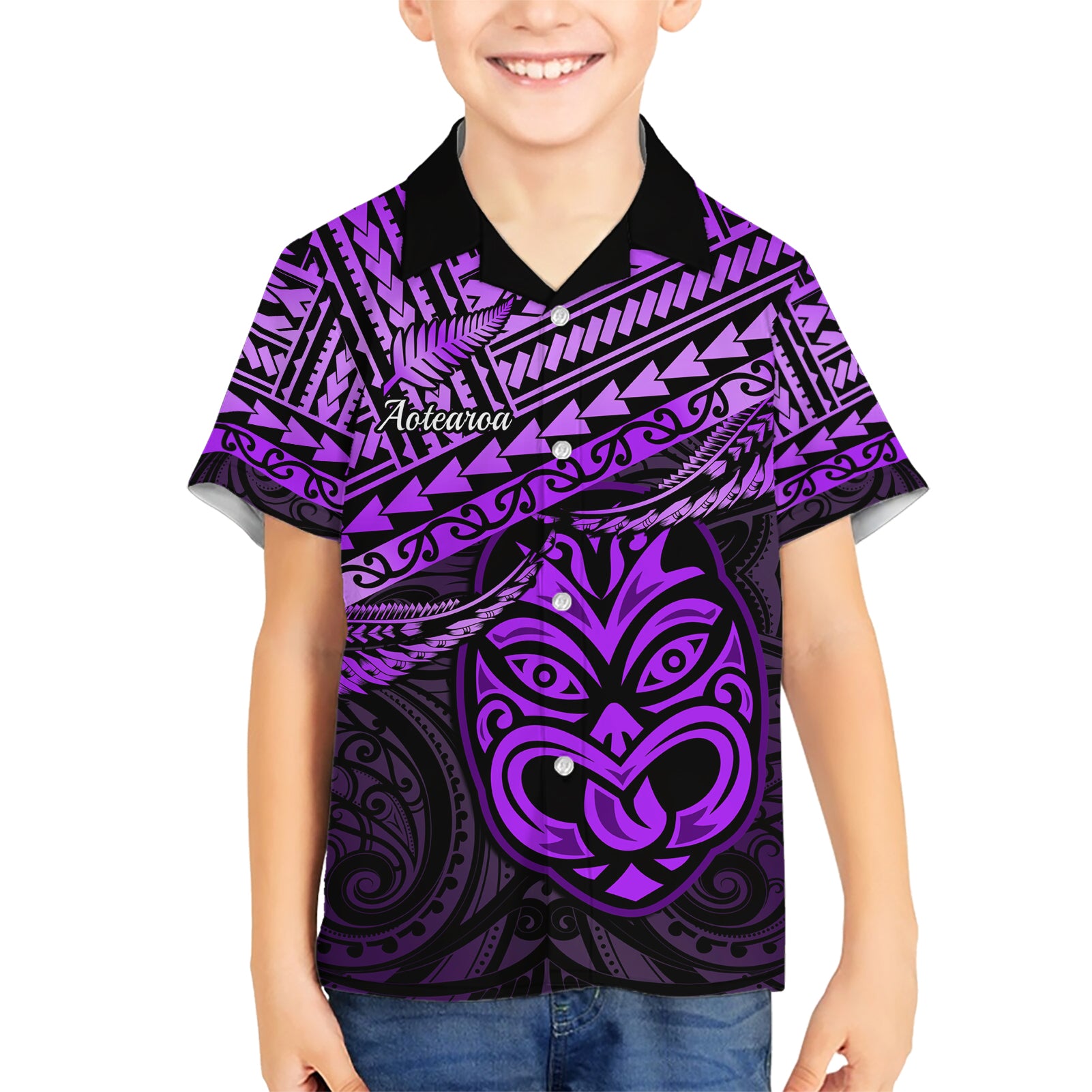 Matariki New Zealand Hawaiian Shirt Maori New Year Tiki Purple Version - Vibe Hoodie Shop