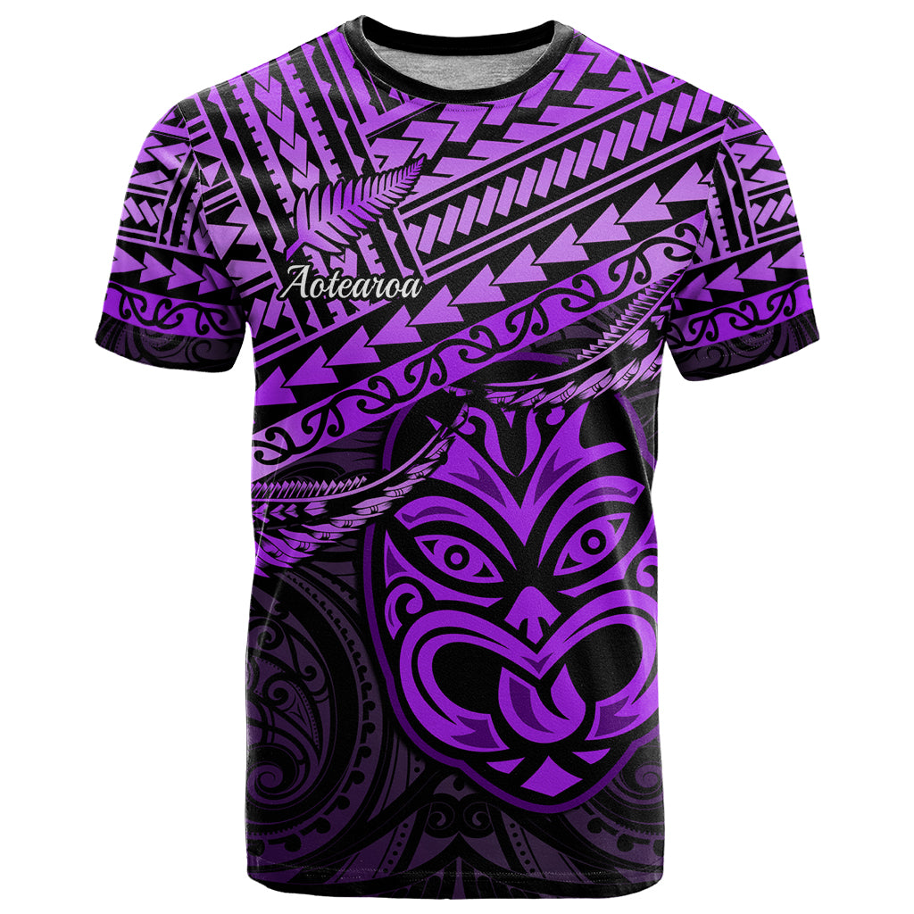 Matariki New Zealand T Shirt Maori New Year Tiki Purple Version - Vibe Hoodie Shop