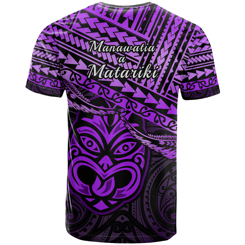 Matariki New Zealand T Shirt Maori New Year Tiki Purple Version - Vibe Hoodie Shop