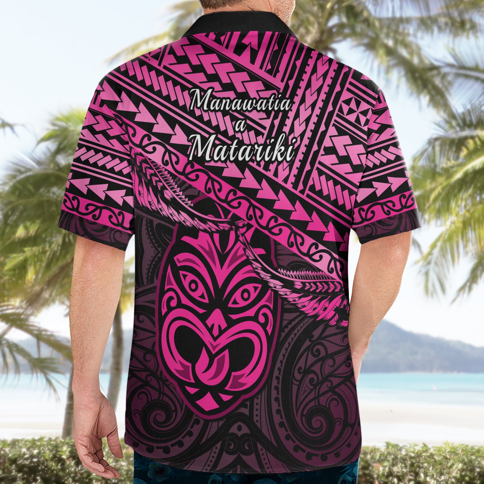 Matariki New Zealand Hawaiian Shirt Maori New Year Tiki Pink Version - Vibe Hoodie Shop