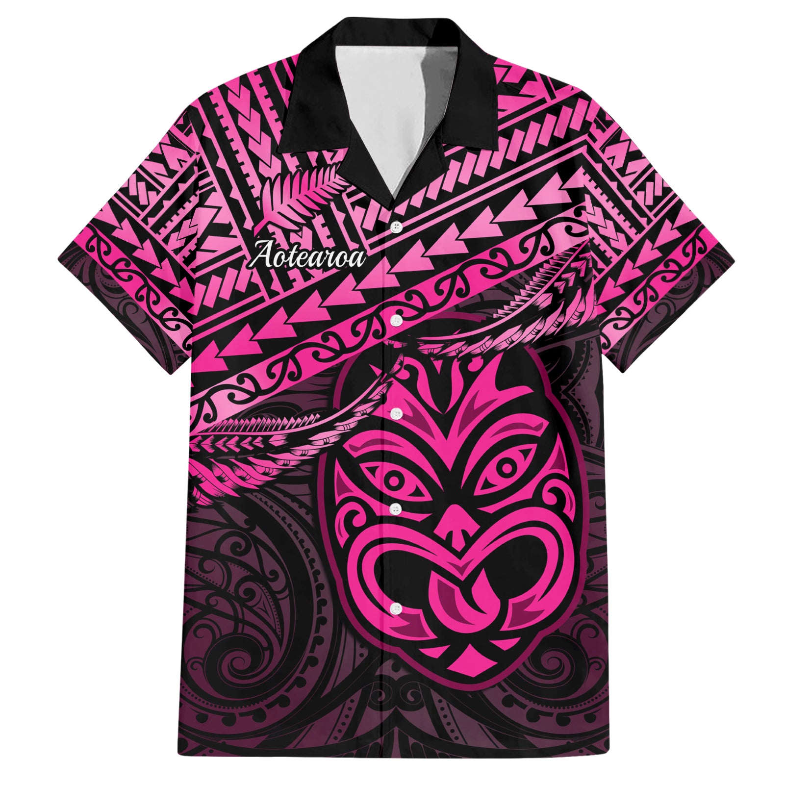 Personalised Matariki New Zealand Hawaiian Shirt Maori New Year Tiki Pink Version - Vibe Hoodie Shop