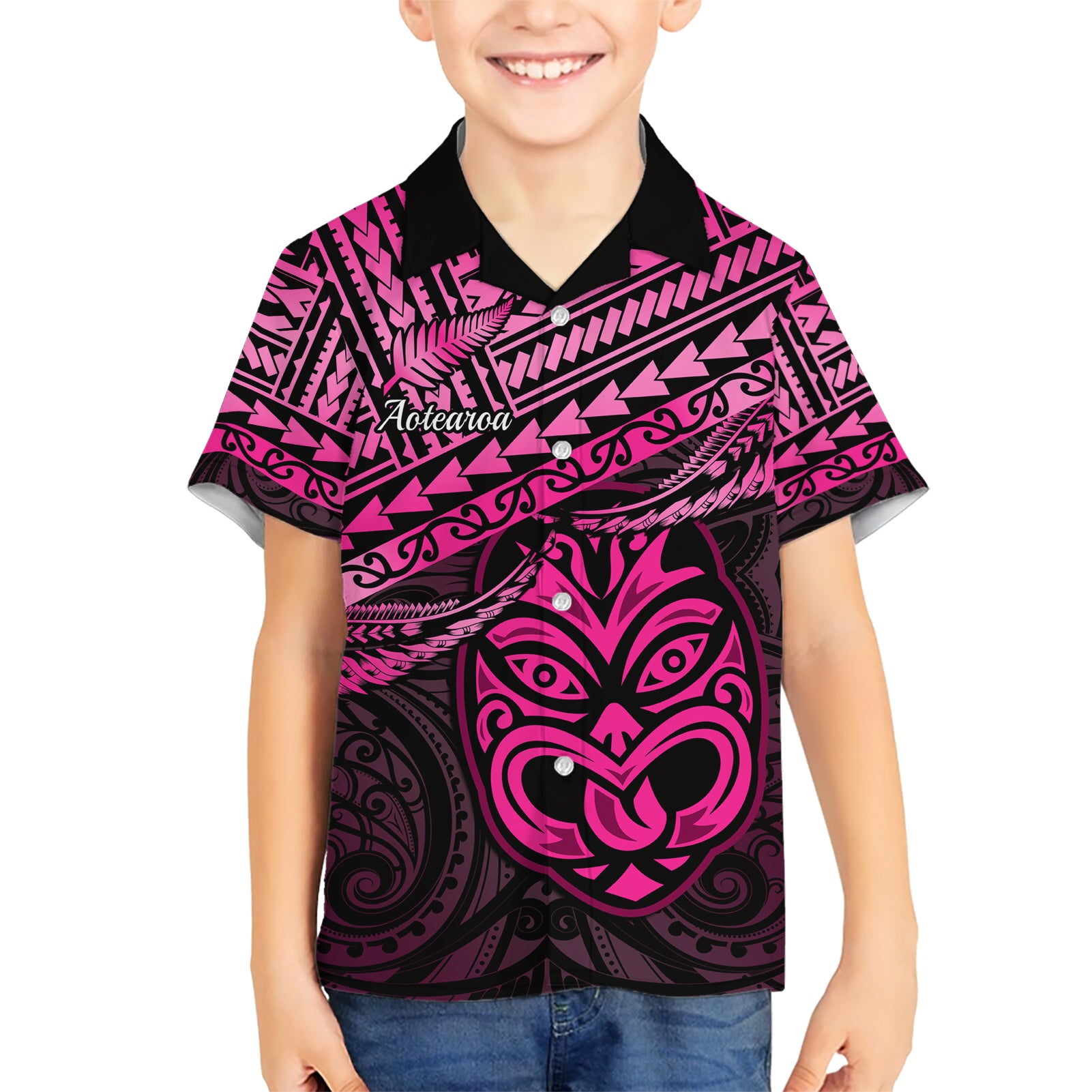 Personalised Matariki New Zealand Hawaiian Shirt Maori New Year Tiki Pink Version - Vibe Hoodie Shop